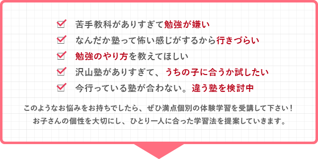 苦手教科がありすぎて勉強が嫌い